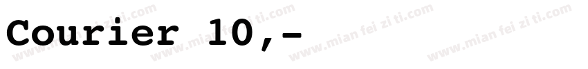 Courier 10,字体转换